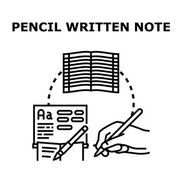 Learning and writing process, a creative education concept Illustrazione stock