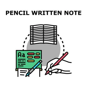 Learning and writing process, a creative education concept Stock Illustration