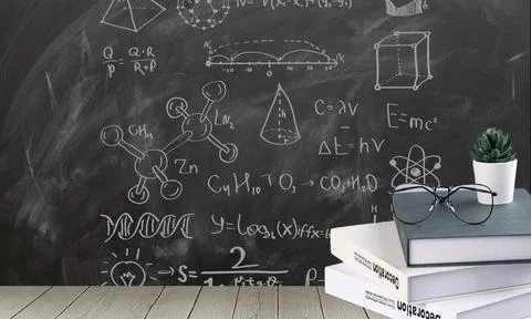 The learning background of school classroom education Foto stock
