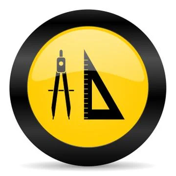 Learning black yellow web icon イラスト素材