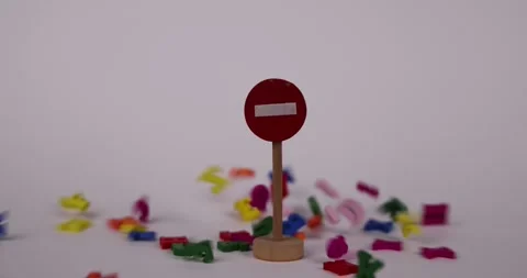 Learning Blocked by Colorful Letters Stock Footage 280132610