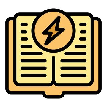 Learning book icon vector flat Stock Illustration