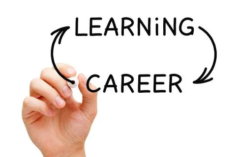 Learning Career Arrows Concept 库存照片