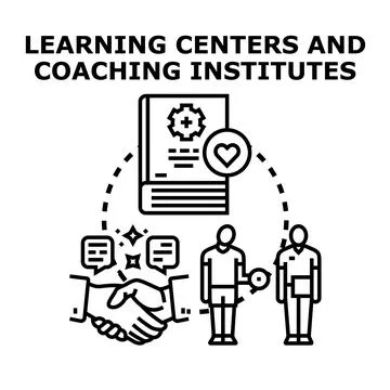 Learning centers and coaching institutes for personal development 스톡 일러스트