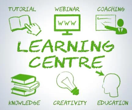  Learning Centre Showing Web Site And Development Stock Illustration