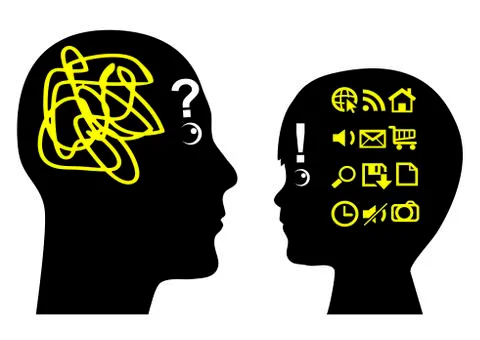 Learning from Child Stock Illustration