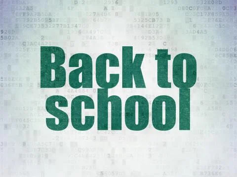 Learning concept: Back to School on Digital Paper background イラスト素材