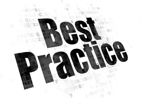 Learning concept: Best Practice on Digital background 스톡 일러스트