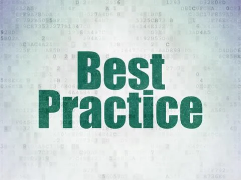 Learning concept: Best Practice on Digital Data Paper background Stockillustratie
