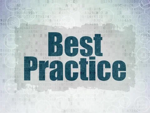 Learning concept: Best Practice on Digital Data Paper background 스톡 일러스트