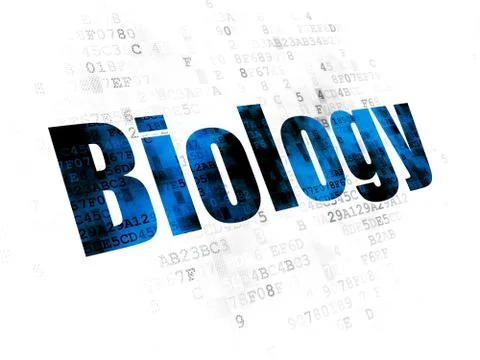 Learning concept: Biology on Digital background Stockillustratie