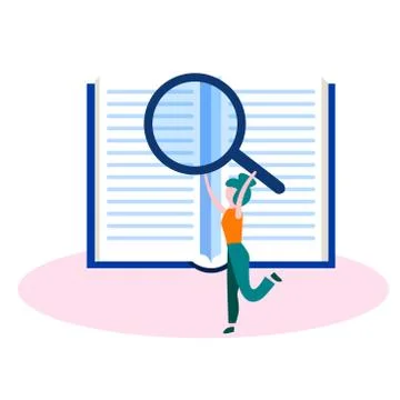 Learning concept. Books, office, computer. Vector illustration. Stock Illustration