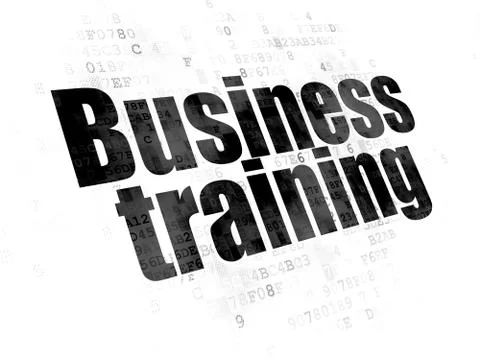 Learning concept: Business Training on Digital background Stock Illustration
