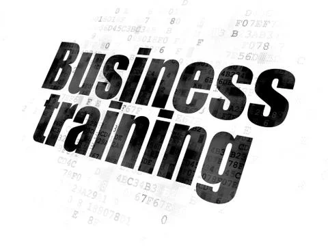 Learning concept: Business Training on Digital background 스톡 일러스트