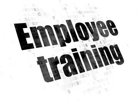 Learning concept: Employee Training on Digital background Stock Illustration