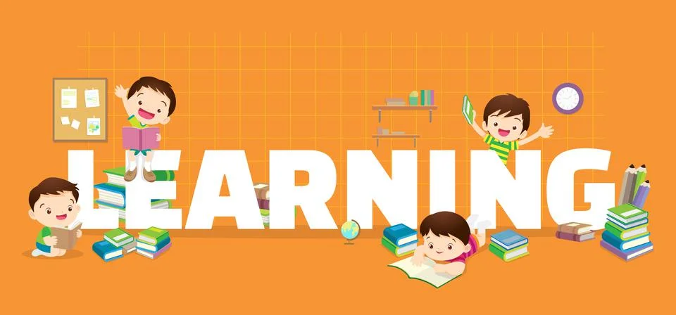 Learning concept illustration Stock Illustration