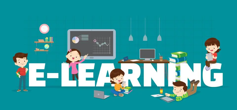Learning concept illustration Stock Illustration