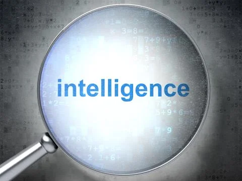 Learning concept: Intelligence with optical glass 库存插图