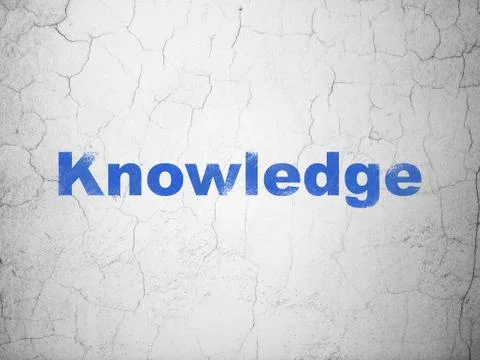 Learning concept: Knowledge on wall background イラスト素材