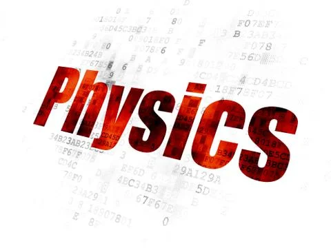 Learning concept: Physics on Digital background 库存插图