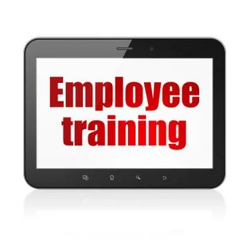 Learning concept: Tablet Computer with Employee Training on display Stockillustratie