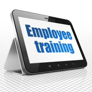 Learning concept: Tablet Computer with Employee Training on display Stockillustratie