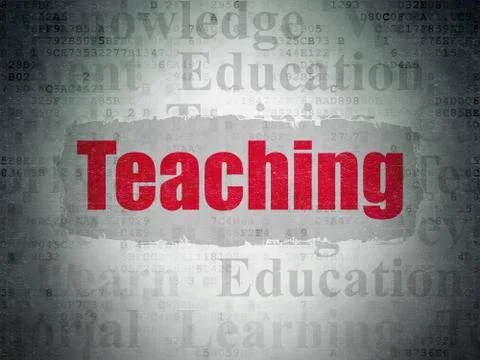 Learning concept: Teaching on Digital Data Paper background 스톡 일러스트