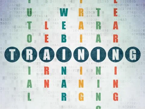 Learning concept: Training in Crossword Puzzle イラスト素材