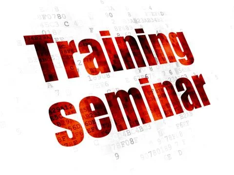 Learning concept: Training Seminar on Digital background 스톡 일러스트