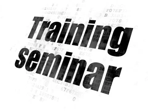 Learning concept: Training Seminar on Digital background 스톡 일러스트