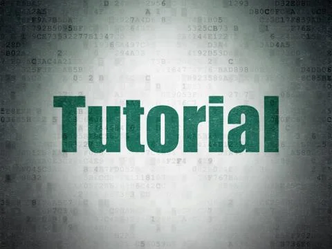Learning concept: Tutorial on Digital Paper background 스톡 일러스트