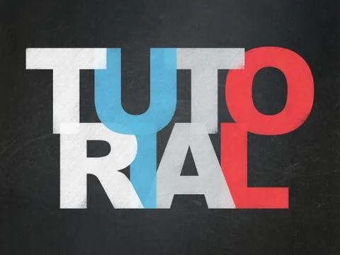 Learning concept: Tutorial on School Board background Illustrazione stock