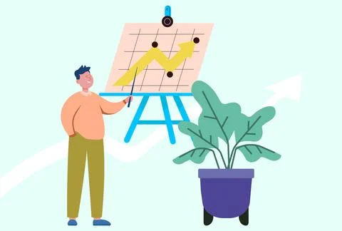 Learning Curve Concept Illustration イラスト素材