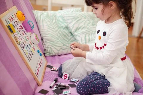 Learning Cyrillic Letters Stock Photos