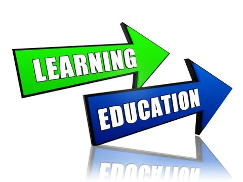 Learning education in arrows 스톡 일러스트