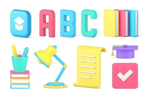 Learning education class book reading abc alphabet letter graduation knowle.. Illustrazione stock