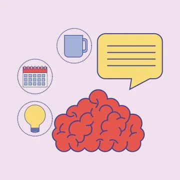 Learning education concept Illustrazione stock