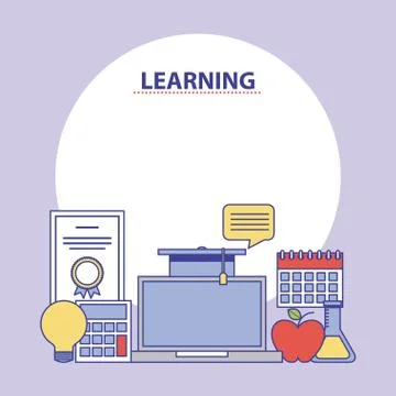 Learning education concept Stock Illustration