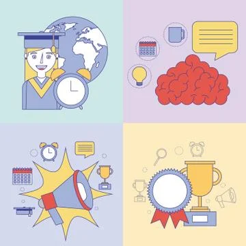 Learning education concept イラスト素材