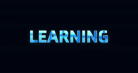 Learning. Electric lightning word. Text Animation Stock Footage 138342275