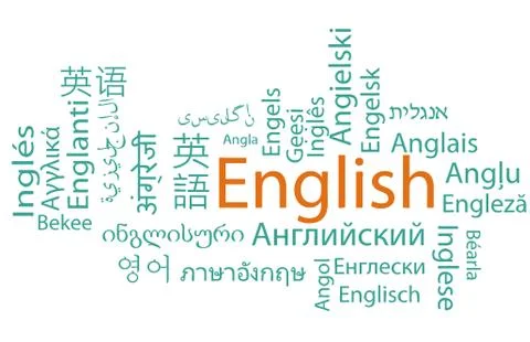 Learning english Illustrazione stock