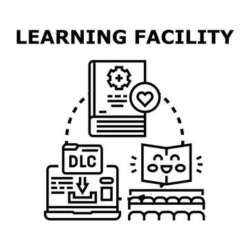 Learning facility for modern education and knowledge Stock Illustration