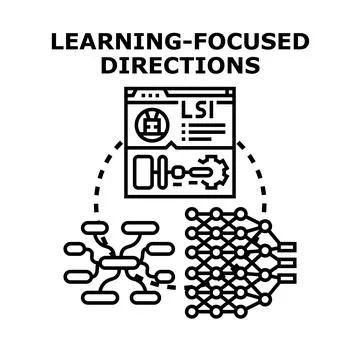 Learning focused directions for data processing and analysis Stock Illustration