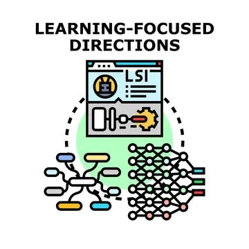 Learning focused directions for data processing and analysis Stock Illustration