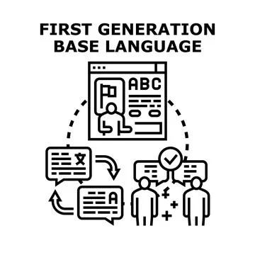 Learning foreign language and global communication concept Stock Illustration