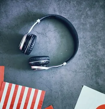 Learning foreign languages. Audio language courses. Background from countri.. Stock Photos