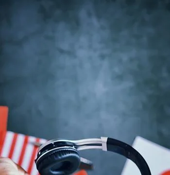 Learning foreign languages. Audio language courses. Background from countri.. Stock Photos