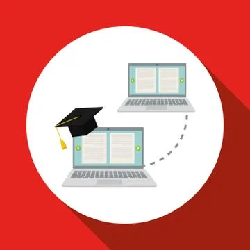 Learning graphic design , vector illustration Illustrazione stock