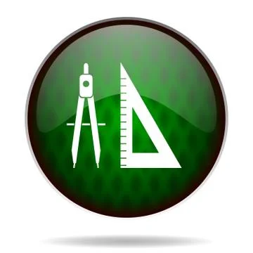 Learning green internet icon. Stock Illustration