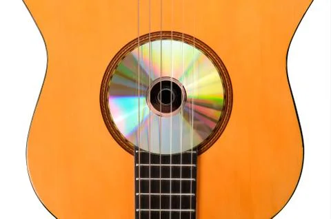 Learning guitar Stock Photos
